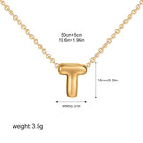Petite Bubble Initial Charm Necklace