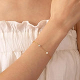Dainty CZ Necklace & Bracelet Set