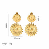 Gold Butterfly Waterproof Earrings