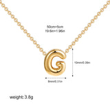 Mini Bubble Initial Necklace