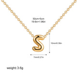 Mini Bubble Initial Necklace