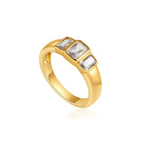 Square Cubic Zirconia Rhinestone Ring