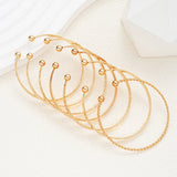 Gold Bangle Set (7-Piece)