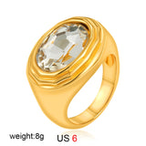 Oval Cubic Zirconia Ring