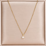 Dainty Crystal Clavicle Necklace