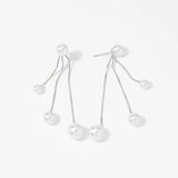 Luxury Pearl Tassel Dangle Earrings