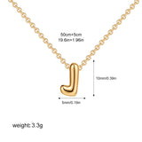 Mini Bubble Initial Necklace