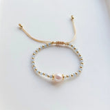 Crystal & Pearl Beaded Bracelet