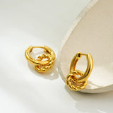 Twist Double Hoop Earrings