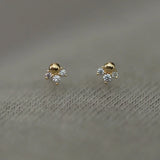 Mini Mermaid Tail Stud Earrings