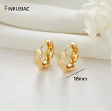 Gold-Plated Round Hoop Earrings