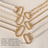 Oval Turnbuckle Choker Necklace