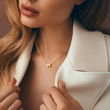 Mini Bubble Initial Necklace