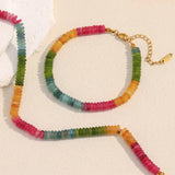 Multicolour Natural Stone Beaded Choker