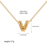Petite Bubble Initial Charm Necklace