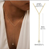 Grace Y-Drop Lariat Necklace
