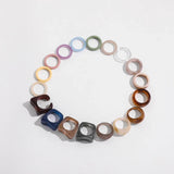Colorful Acrylic Resin Ring Set