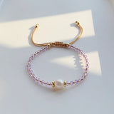 Crystal & Pearl Beaded Bracelet