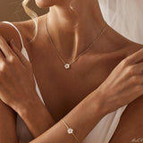 Dainty Gold Flower Jewelry Set