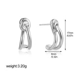 Twist Knot Stud Earrings