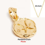 Lava Texture Constellation Necklace