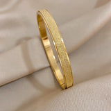 Gold-Plated Zirconia Bangle