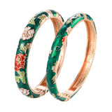 Enamel Floral Bangle