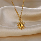 Sunflower Pendant Necklace