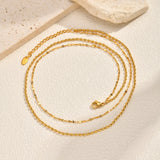 Layered Bead Chain Necklace