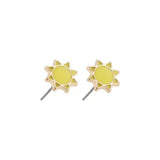 Summer Flower Zircon Stud Earrings