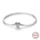Sterling Silver Zirconia Charm Bracelet