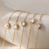 Pearl & Zircon Minimalist Bracelet