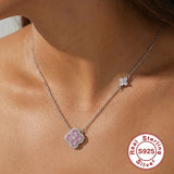 Sterling Silver Clover Pendant Necklace