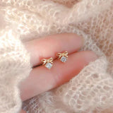 Mini Gold Stud Earrings