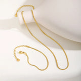 Gold Wheat Chain Necklace