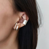 Gold Double-Row Ear Cuff Set