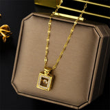 Crystal Cluster Pendant Necklace