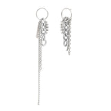 Rhinestone Irregular Long Chain Earrings