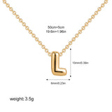 Petite Bubble Initial Charm Necklace