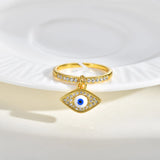 Celeste Evil Eye Open Ring
