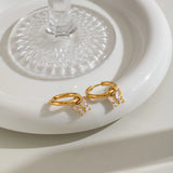 Butterfly Cubic Zirconia Pendant Earrings
