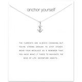 Rope Anchor Pendant Necklace