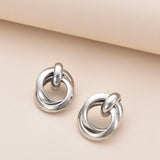 Interlock Knot Stud Earrings