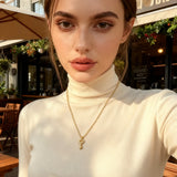 Golden Key Pendant Necklace