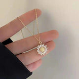 Crystal Cluster Pendant Necklace