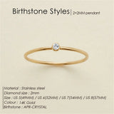 Birthstone Band Ring
