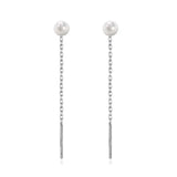 Black Tassel Drop Earrings