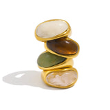 Colorful Resin Chunky Statement Ring