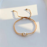 Crystal & Pearl Beaded Bracelet