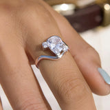 Waterdrop Zircon Minimalist Ring